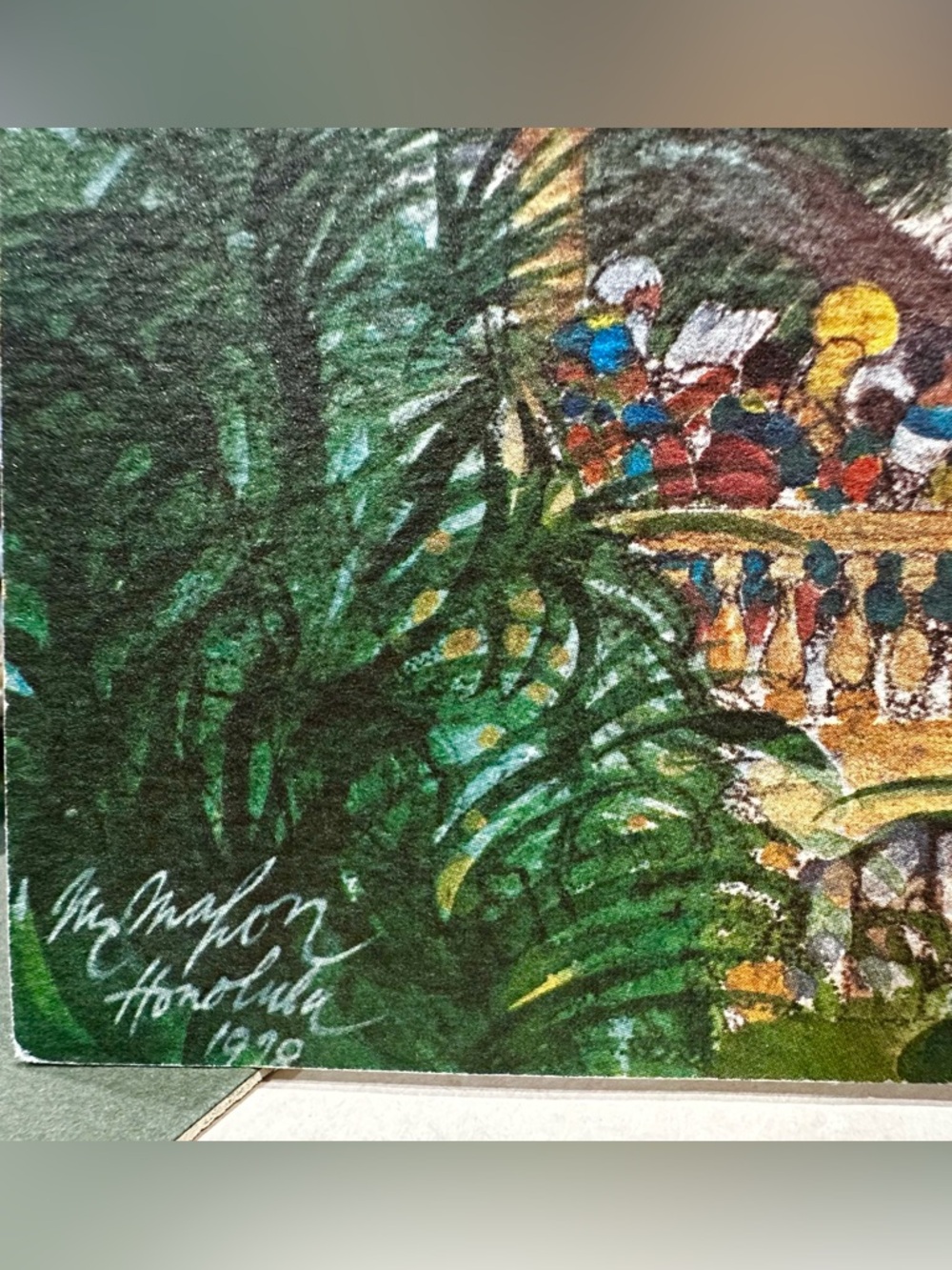 Iolani Palace Historic Pavilion Art Lithograph by Franklin McMahon 1978 20”X16” - Picture 5 of 13